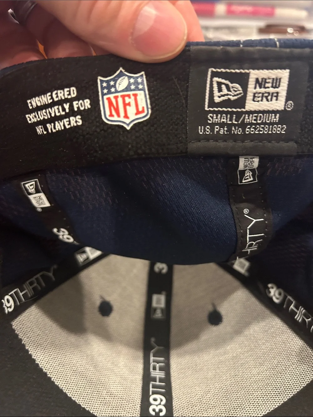 Dallas Cowboys Fitted New Era 39Thirty Navy Star Logo Cap S/M NFL